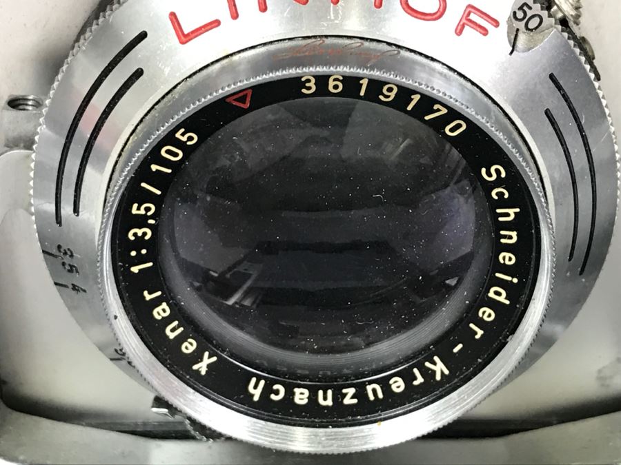 Spectacular LINHOF Super Technika IV Serial Number 81131 2 1/4 X 3 1/4 Film Size Large Format Field Camera With Six Lenses Manufactured By Schneider-Kreuznach Marked Linhof - See All Photos And Description [Photo 68]