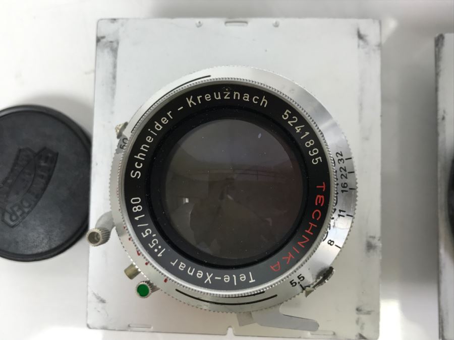 Spectacular LINHOF Super Technika IV Serial Number 81131 2 1/4 X 3 1/4 Film Size Large Format Field Camera With Six Lenses Manufactured By Schneider-Kreuznach Marked Linhof - See All Photos And Description [Photo 21]