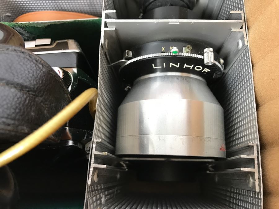 Spectacular LINHOF Super Technika IV Serial Number 81131 2 1/4 X 3 1/4 Film Size Large Format Field Camera With Six Lenses Manufactured By Schneider-Kreuznach Marked Linhof - See All Photos And Description [Photo 8]