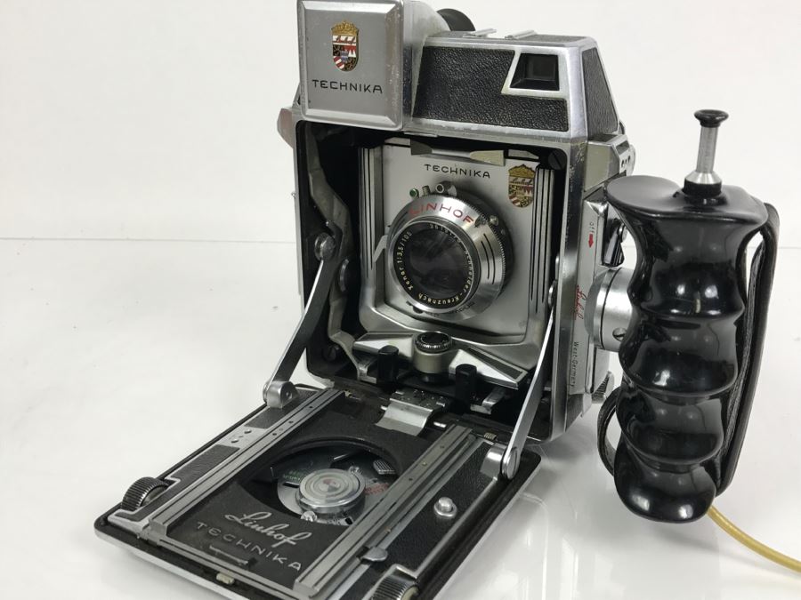 Spectacular LINHOF Super Technika IV Serial Number 81131 2 1/4 X 3 1/4 Film Size Large Format Field Camera With Six Lenses Manufactured By Schneider-Kreuznach Marked Linhof - See All Photos And Description [Photo 64]