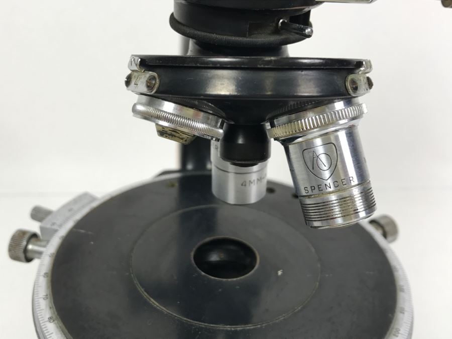 Spencer Buffalo USA Scientific Microscope Heavy Duty S/N 235316 With Princeton University Tag From Kenneth S. Deffeyes Princeton PhD Geologist [Photo 7]