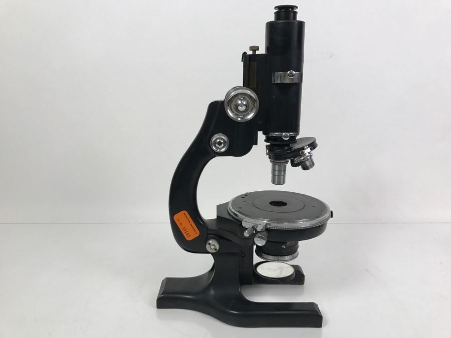 Spencer Buffalo USA Scientific Microscope Heavy Duty S/N 235316 With Princeton University Tag From Kenneth S. Deffeyes Princeton PhD Geologist [Photo 1]