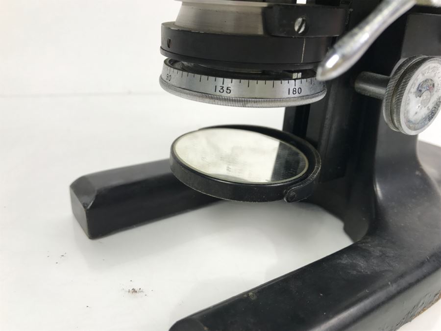 Spencer Buffalo USA Scientific Microscope Heavy Duty S/N 235316 With Princeton University Tag From Kenneth S. Deffeyes Princeton PhD Geologist [Photo 21]