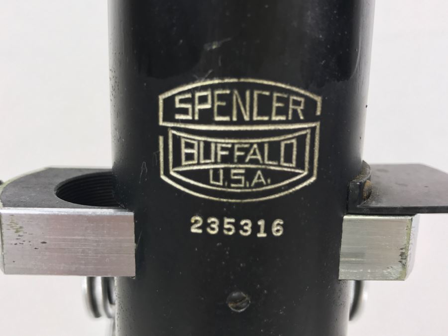 Spencer Buffalo USA Scientific Microscope Heavy Duty S/N 235316 With Princeton University Tag From Kenneth S. Deffeyes Princeton PhD Geologist [Photo 6]