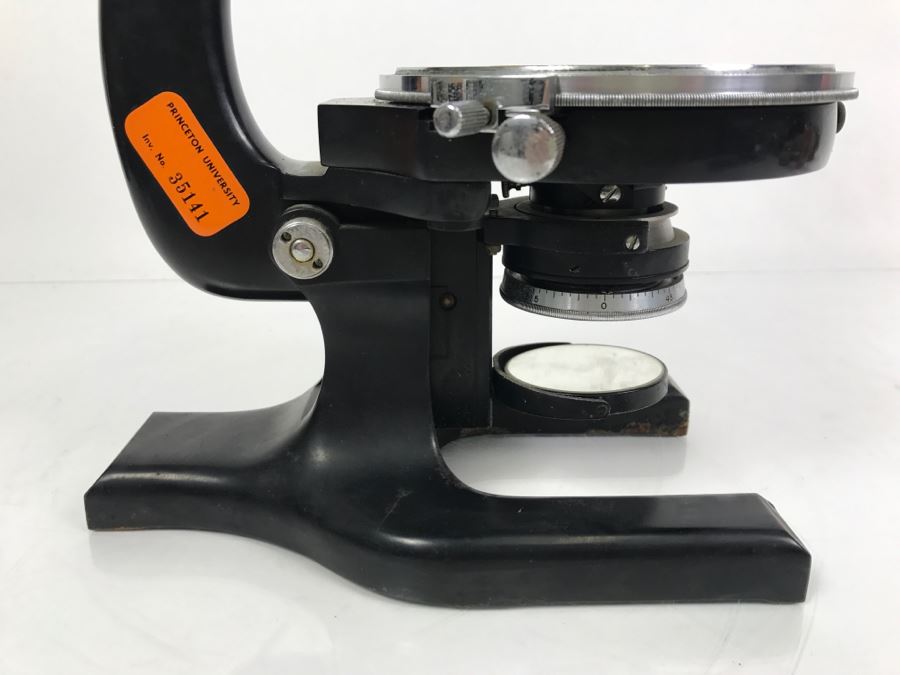 Spencer Buffalo USA Scientific Microscope Heavy Duty S/N 235316 With Princeton University Tag From Kenneth S. Deffeyes Princeton PhD Geologist [Photo 12]