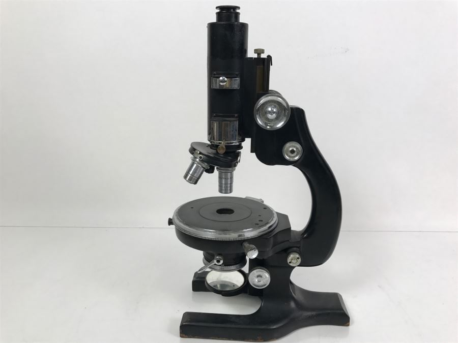 Spencer Buffalo USA Scientific Microscope Heavy Duty S/N 235316 With Princeton University Tag From Kenneth S. Deffeyes Princeton PhD Geologist [Photo 15]