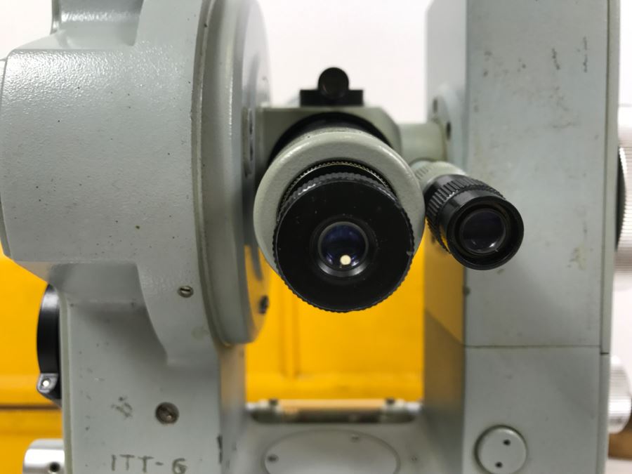 Carl Zeiss West Germany TH2 Theodolite No. 108044 With Yellow Case [Photo 23]