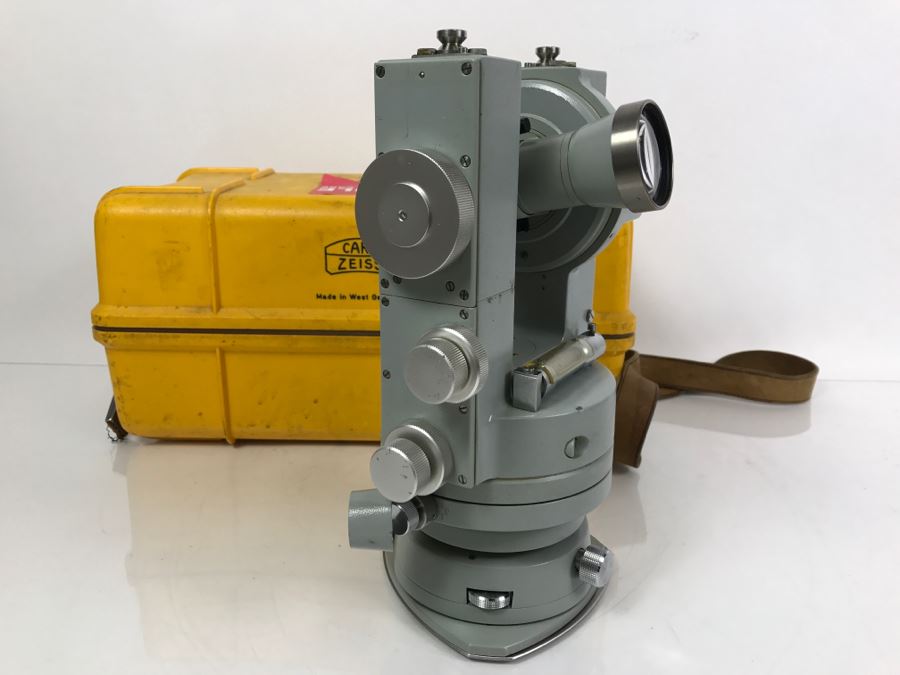 Carl Zeiss West Germany TH2 Theodolite No. 108044 With Yellow Case [Photo 19]