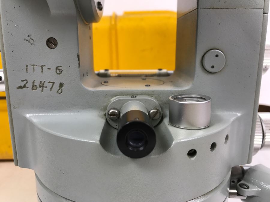 Carl Zeiss West Germany TH2 Theodolite No. 108044 With Yellow Case [Photo 25]