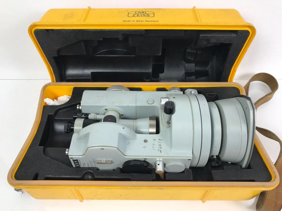 Carl Zeiss West Germany TH2 Theodolite No. 108044 With Yellow Case [Photo 7]
