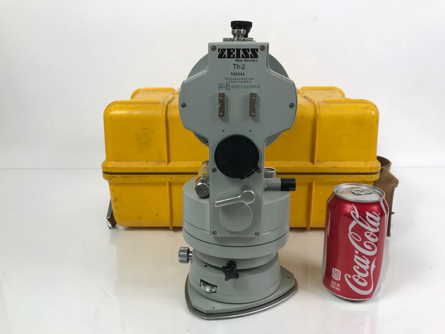 Carl Zeiss West Germany TH2 Theodolite No. 108044 With Yellow Case [Photo 10]