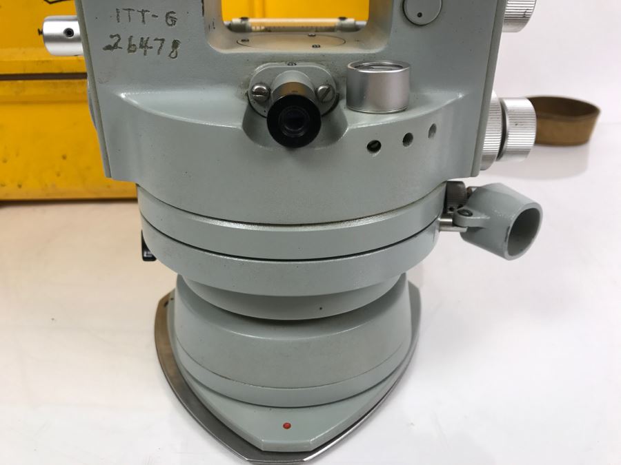 Carl Zeiss West Germany TH2 Theodolite No. 108044 With Yellow Case [Photo 26]