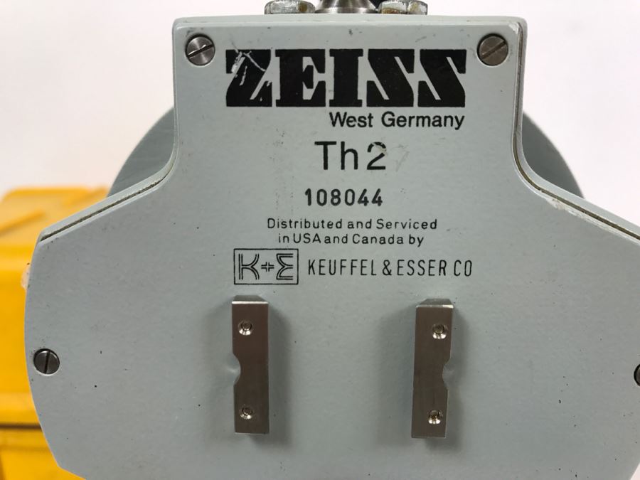 Carl Zeiss West Germany TH2 Theodolite No. 108044 With Yellow Case [Photo 13]