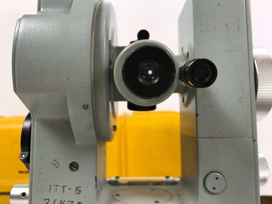 Carl Zeiss West Germany TH2 Theodolite No. 108044 With Yellow Case [Photo 24]