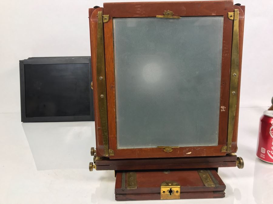 Vintage Eastman View No. 2 Wood And Brass Bellows Camera Improved Model Of Century View And Empire State No. 2 Eastman Kodak [Photo 35]