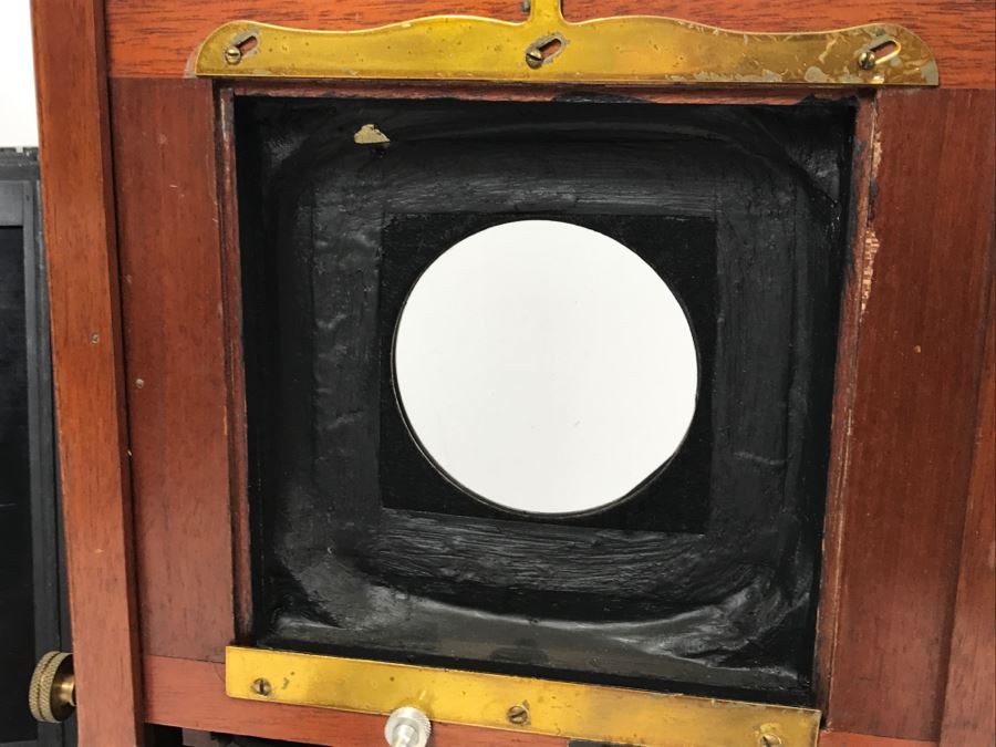 Vintage Eastman View No. 2 Wood And Brass Bellows Camera Improved Model Of Century View And Empire State No. 2 Eastman Kodak [Photo 8]