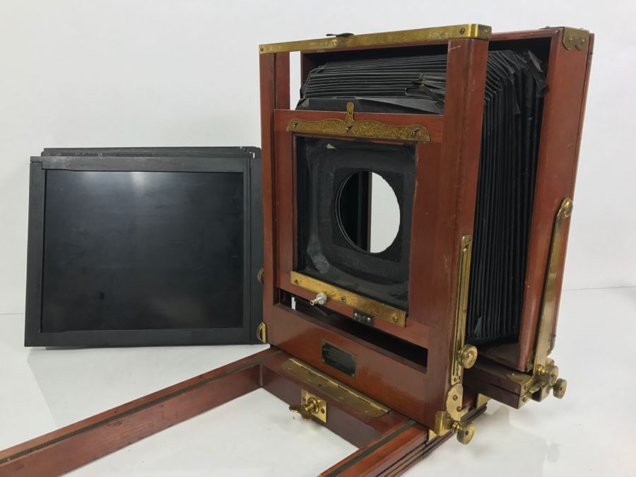 Vintage Eastman View No. 2 Wood And Brass Bellows Camera Improved Model Of Century View And Empire State No. 2 Eastman Kodak [Photo 3]