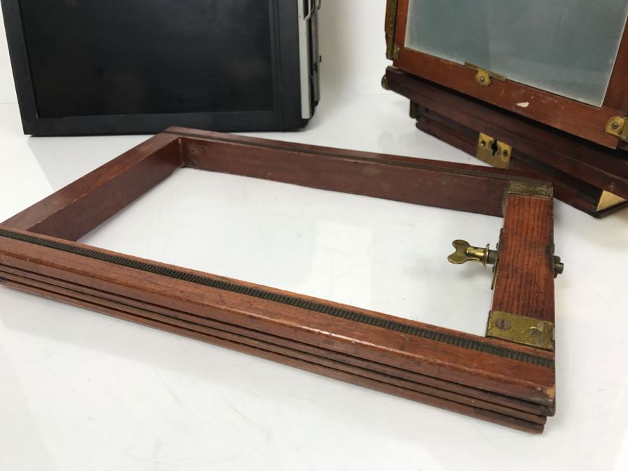 Vintage Eastman View No. 2 Wood And Brass Bellows Camera Improved Model Of Century View And Empire State No. 2 Eastman Kodak [Photo 39]