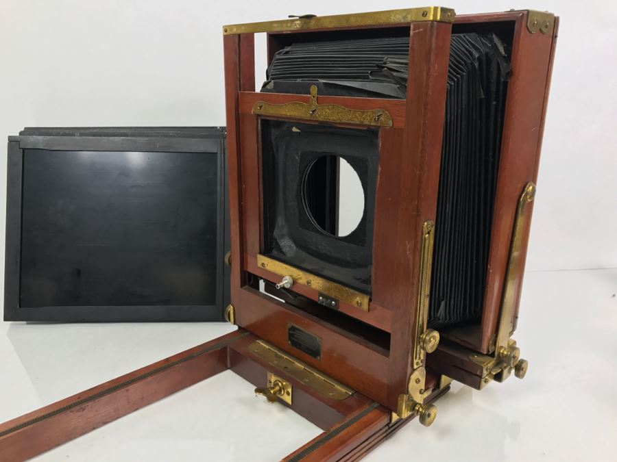 Vintage Eastman View No. 2 Wood And Brass Bellows Camera Improved Model Of Century View And Empire State No. 2 Eastman Kodak [Photo 4]