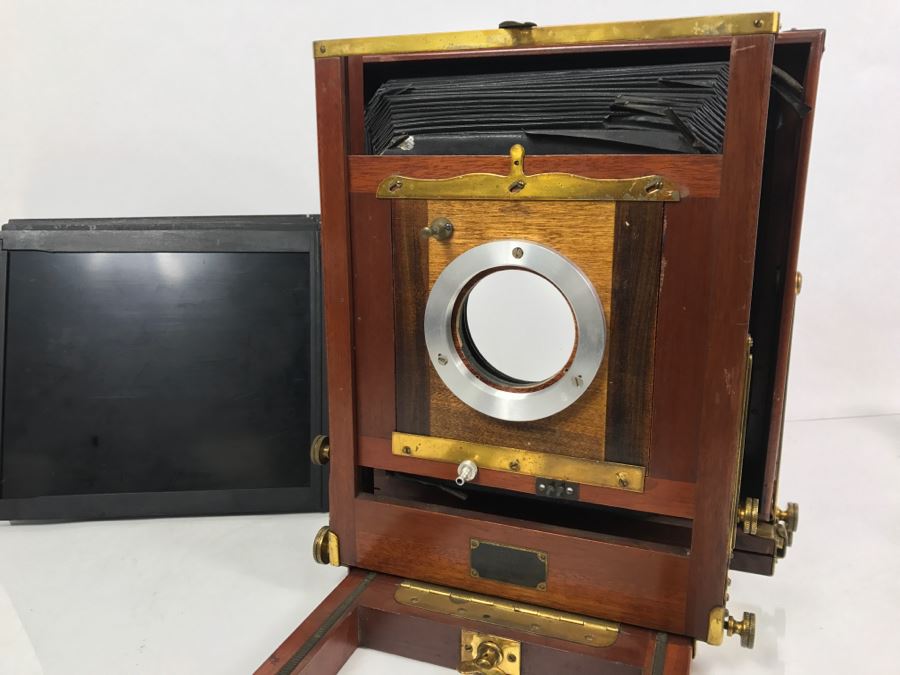 Vintage Eastman View No. 2 Wood And Brass Bellows Camera Improved Model Of Century View And Empire State No. 2 Eastman Kodak [Photo 10]