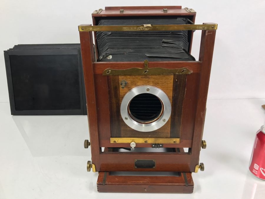 Vintage Eastman View No. 2 Wood And Brass Bellows Camera Improved Model Of Century View And Empire State No. 2 Eastman Kodak [Photo 26]