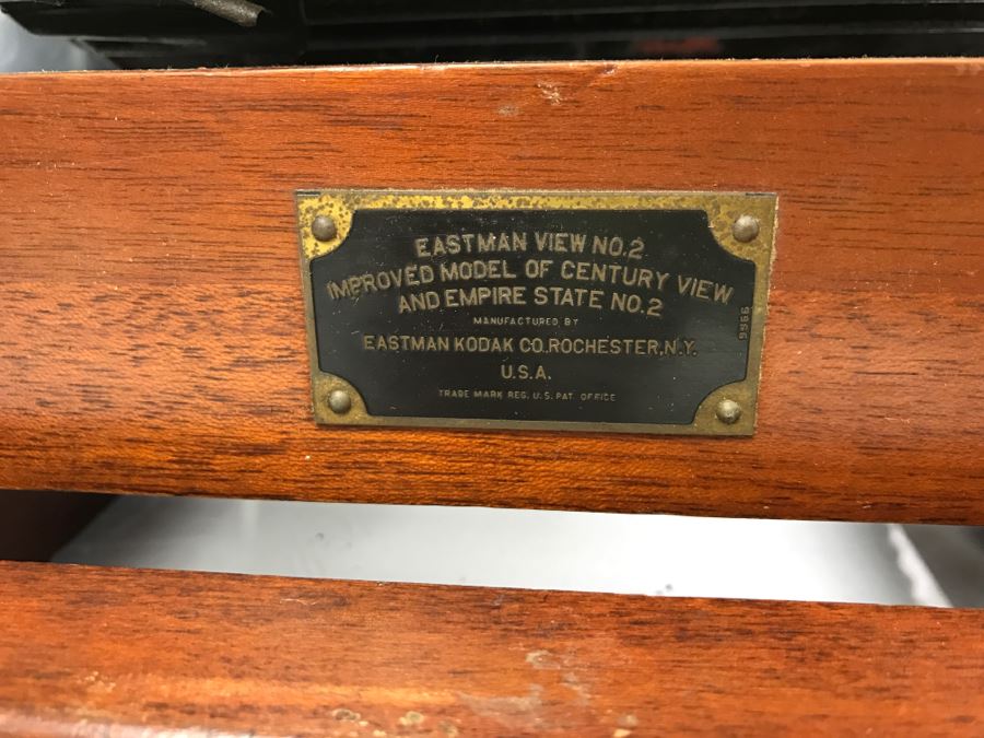 Vintage Eastman View No. 2 Wood And Brass Bellows Camera Improved Model Of Century View And Empire State No. 2 Eastman Kodak [Photo 20]