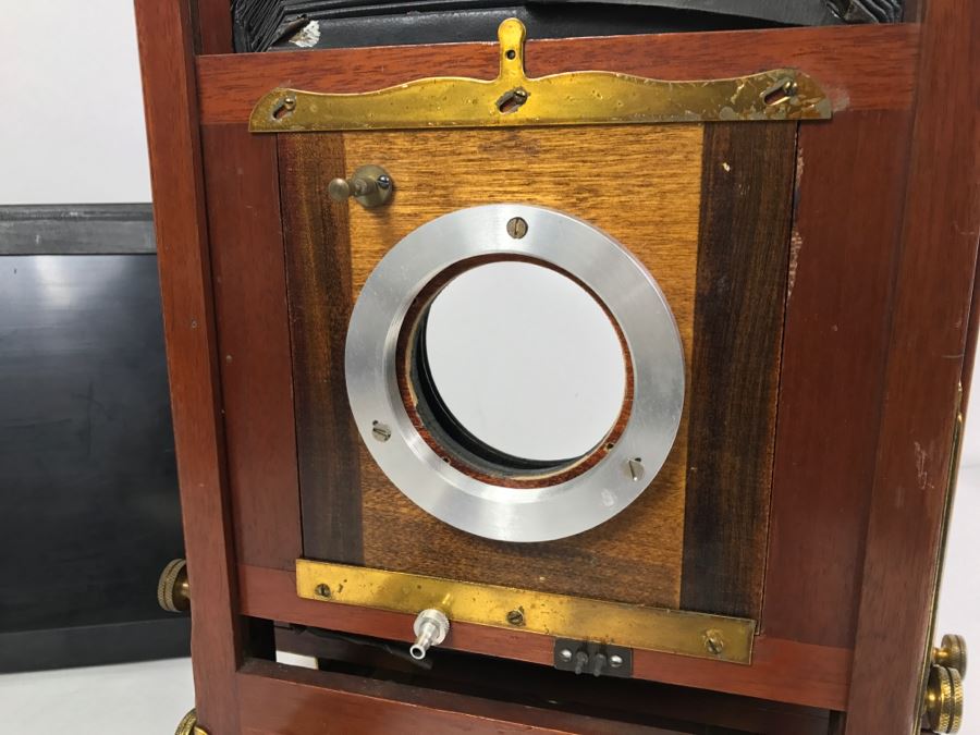 Vintage Eastman View No. 2 Wood And Brass Bellows Camera Improved Model Of Century View And Empire State No. 2 Eastman Kodak [Photo 11]