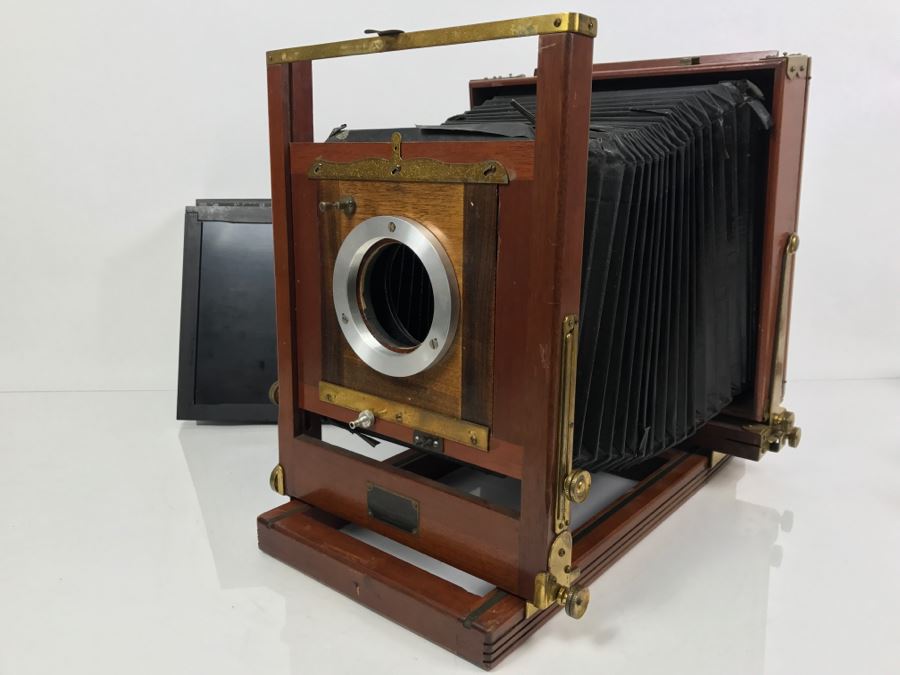 Vintage Eastman View No. 2 Wood And Brass Bellows Camera Improved Model Of Century View And Empire State No. 2 Eastman Kodak [Photo 12]
