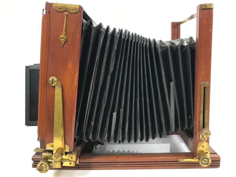 Vintage Eastman View No. 2 Wood And Brass Bellows Camera Improved Model Of Century View And Empire State No. 2 Eastman Kodak [Photo 28]