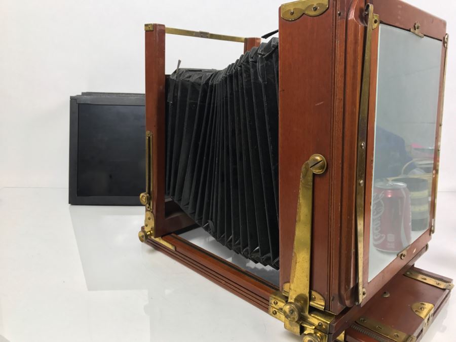 Vintage Eastman View No. 2 Wood And Brass Bellows Camera Improved Model Of Century View And Empire State No. 2 Eastman Kodak [Photo 36]