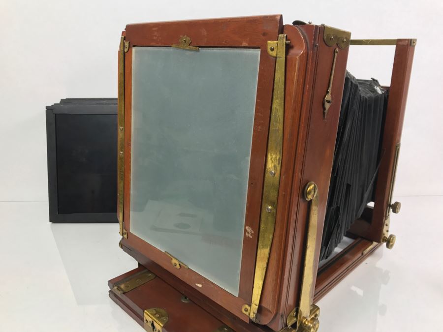 Vintage Eastman View No. 2 Wood And Brass Bellows Camera Improved Model Of Century View And Empire State No. 2 Eastman Kodak [Photo 34]