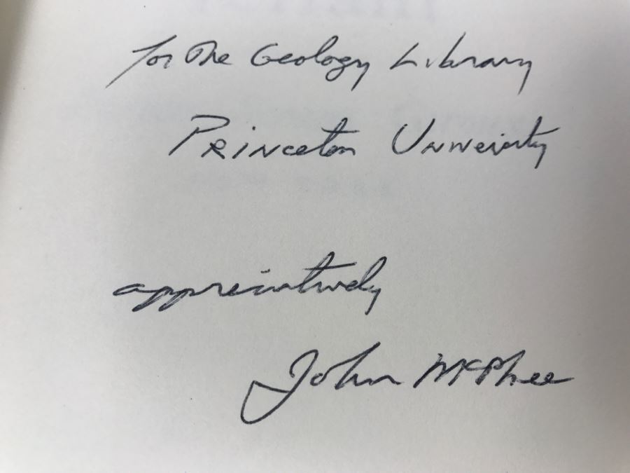 Hardcover Book 'In Suspect Terrain' First Printing 1983 Hand Signed And Personalized By John McPhee See Details [Photo 7]