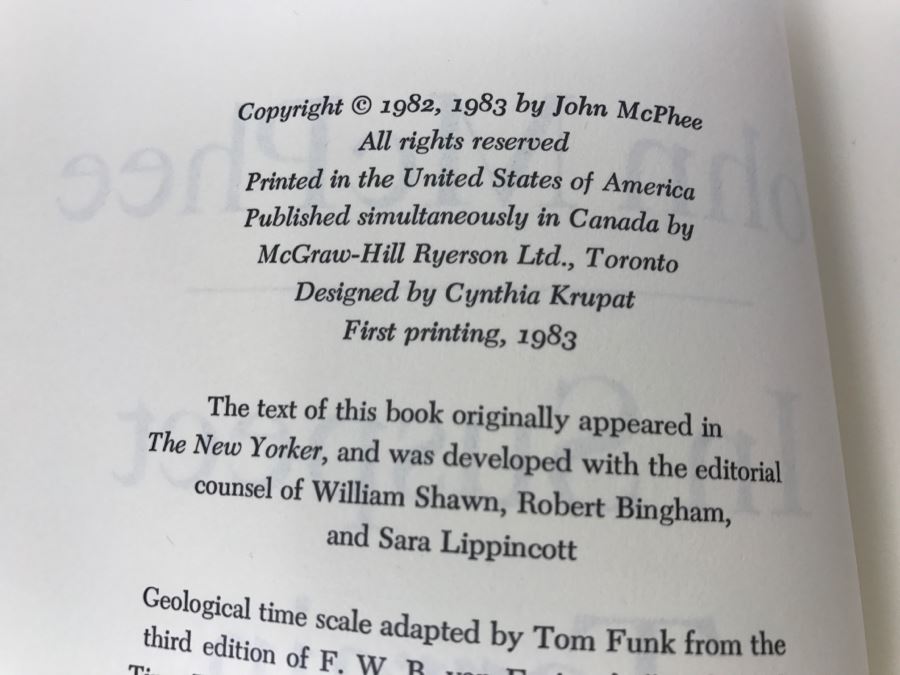 Hardcover Book 'In Suspect Terrain' First Printing 1983 Hand Signed And Personalized By John McPhee See Details [Photo 10]