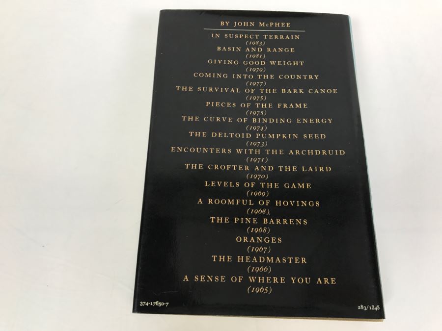 Hardcover Book 'In Suspect Terrain' First Printing 1983 Hand Signed And Personalized By John McPhee See Details [Photo 5]