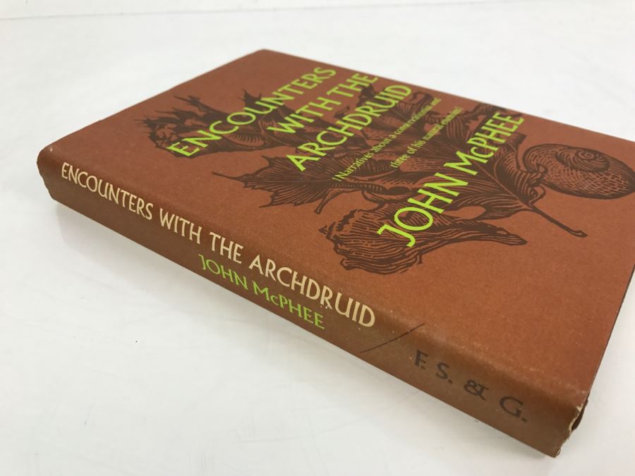 Hardcover Book 'Encounters With The Archdruid Narratives About A Conservationist And Three Of His Natural Enemies' Personalized And Hand Signed On Multiple Pages By John McPhee See Details [Photo 4]