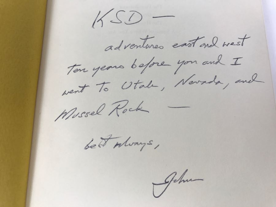 Hardcover Book 'Encounters With The Archdruid Narratives About A Conservationist And Three Of His Natural Enemies' Personalized And Hand Signed On Multiple Pages By John McPhee See Details [Photo 7]