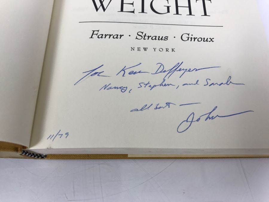Hardcover Book 'Giving Good Weight' By John McPhee Personalized And Handsigned By John McPhee See Details [Photo 7]