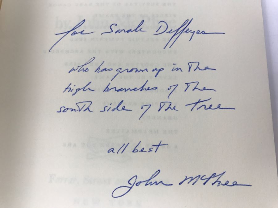 Paperback Book 'Oranges' By John McPhee Eight Printing 1980 Handsigned