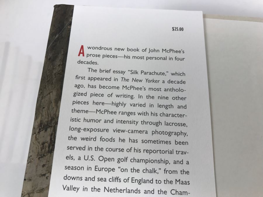Hardcover Book 'Silk Parachute' By John McPhee Handsigned And Personalized By John McPhee See Details [Photo 5]