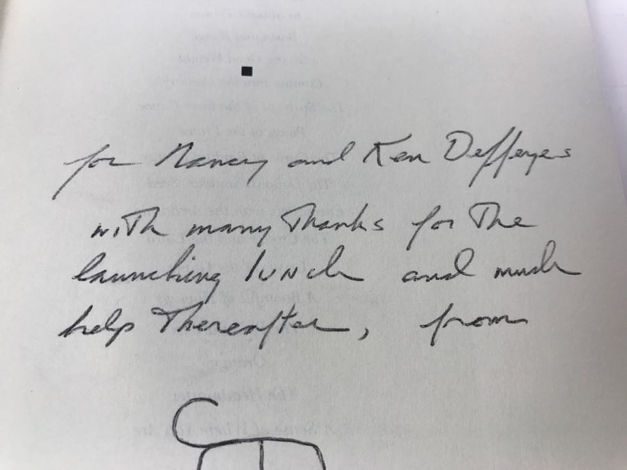 Hardcover Book 'Irons In The Fire' By John McPhee First Edition 1997 Handsigned, Sketch And Personalized By John McPhee See Details [Photo 7]