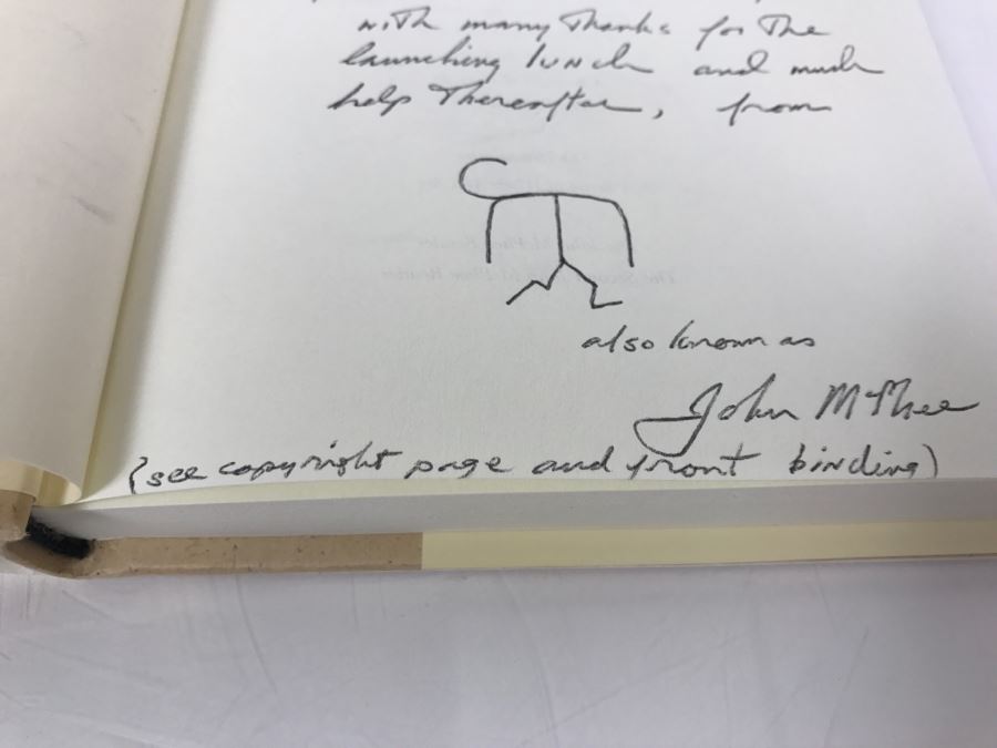 Hardcover Book 'Irons In The Fire' By John McPhee First Edition 1997 Handsigned, Sketch And Personalized By John McPhee See Details [Photo 9]