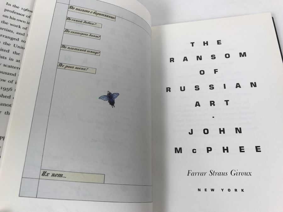 Hardcover Book 'The Ransom Of Russian Art' By John McPhee First Edition 1994 Personalized And Handsigned By John McPhee See Details [Photo 7]