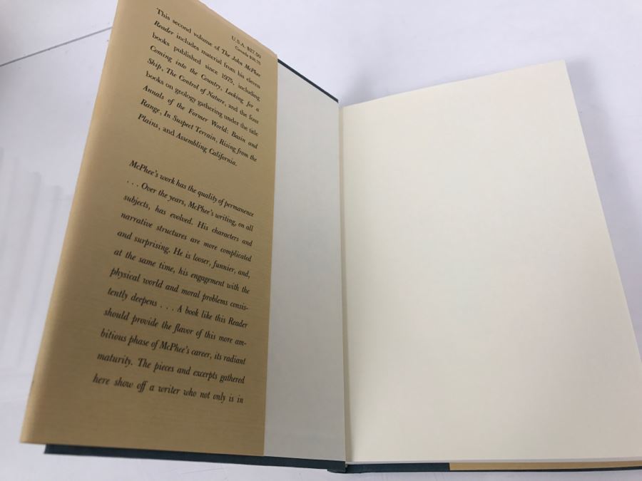 Hardcover Book 'The Second John McPhee Reader' By John McPhee First Edition 1996 Handsigned And Personalized By John McPhee See Details [Photo 5]
