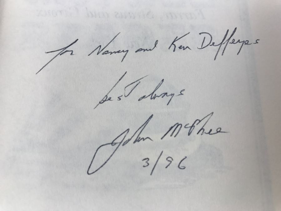 Hardcover Book 'The Second John McPhee Reader' By John McPhee First Edition 1996 Handsigned And Personalized By John McPhee See Details [Photo 9]