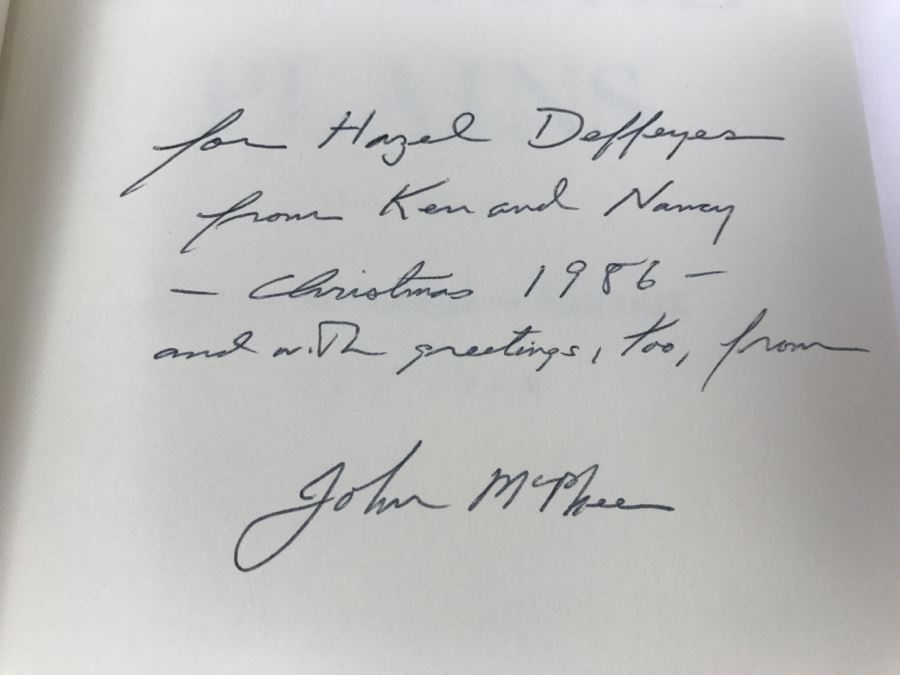 Hardcover Book 'Rising From The Plains' By John McPhee First Edition 1986 Personalized And Signed By John McPhee See Details [Photo 7]