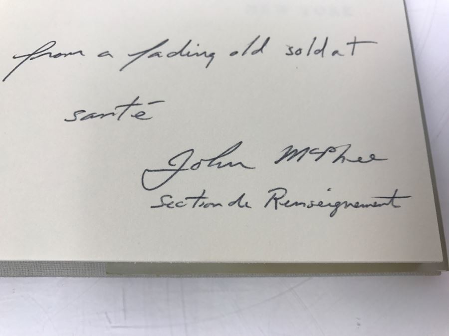 Hardcover Book 'La Place De La Concorde Suisse' By John McPhee First Printing 1984 Personalized And Handsigned By John McPhee See Details [Photo 8]