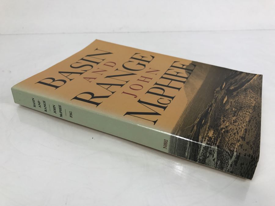 Paperback Book 'Basin And Range' By John McPhee Fourth Printing 1982 Handsigned And Personalized By John McPhee See Details [Photo 3]