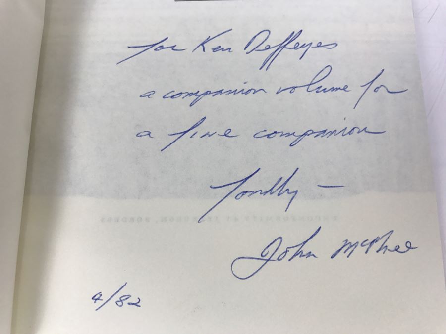 Paperback Book 'Basin And Range' By John McPhee Fourth Printing 1982 Handsigned And Personalized By John McPhee See Details [Photo 7]