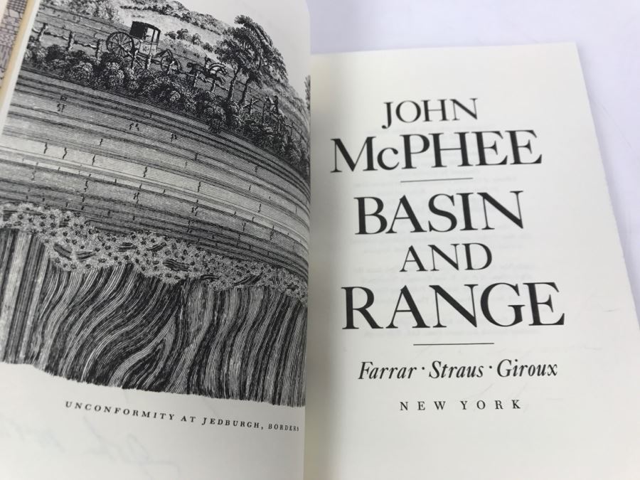 Paperback Book 'Basin And Range' By John McPhee Fourth Printing 1982 Handsigned And Personalized By John McPhee See Details [Photo 8]