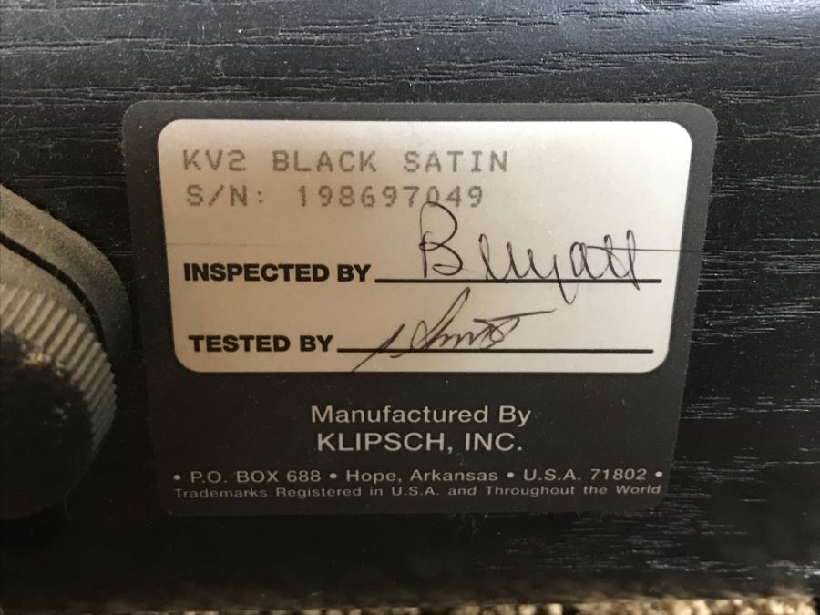 JUST ADDED - KLIPSCH KV2 Center Speaker Black Satin [Photo 7]